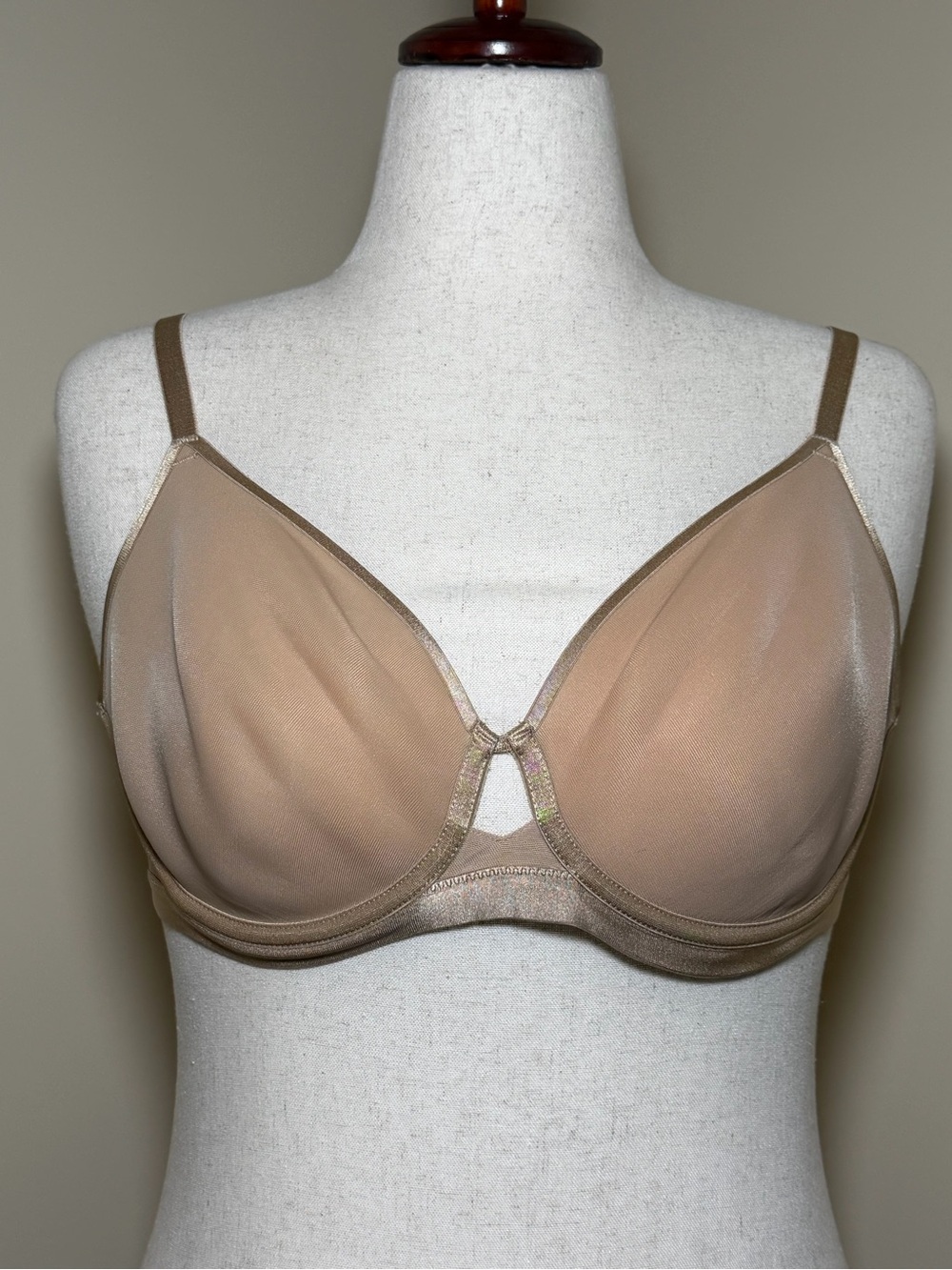 Soma Lightest Lift Perfect Coverage Bra 38D Beige Nude Underwire T Shirt Bra